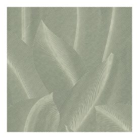 Allure - Zöld színű levél mintás tapéta AL26221