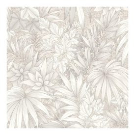 Allure - Fehér dzsungel mintás tapéta AL26240