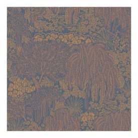 Allure - Kék és arany színű kert mintás tapéta AL26264