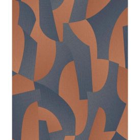   Allure -Kék és arany színű egyedi alakzatos tapéta AL26272