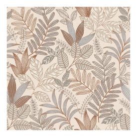Allure - Barna színű levél mintás tapéta AL26292