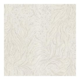 Bézs alapon halványszürke virág mintás tapéta