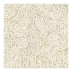 Bézs alapon arany és barna mintás tapéta