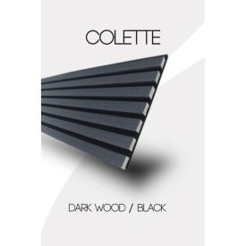 COLETTE Dark Wood/Black akusztikus falpanel