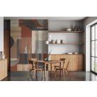 Feature Walls - Geometrikus sötét barna tapéta 2,12x2,8m  