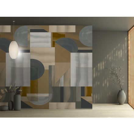 Feature Walls - Geometrikus világos barna tapéta 2,12x2,8m  