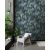 Feature Walls - Selyemfényű kék levelek tapéta 2,12x2,8m  