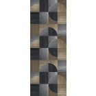 Feature Walls - Modern fa mozaik sötét kék tapéta  1,06x2,8m  