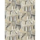 Feature Walls - Végtelen házak bézs tapéta  2,12x2,8m  