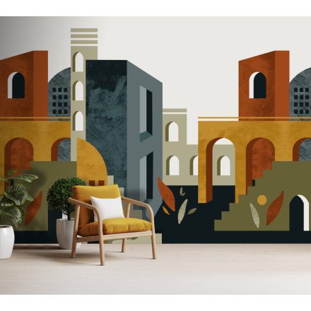 Feature Walls - Városi mozaik tapéta  2,65x2,8m  