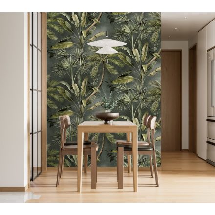 Feature Walls - Egzotikus növényzet zöld tapéta 2,12x2,8m  