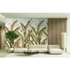 Feature Walls - Óriás levél bézs tapéta  2,12x2,8m  
