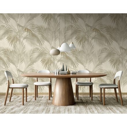 Feature Walls - Óriás pálma leveles bézs tapéta  2,12x2,8m  