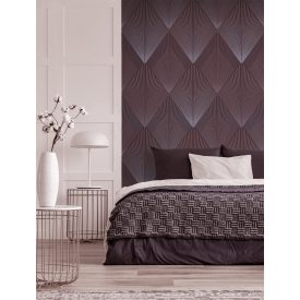 Feature Walls - Art Deco bordó tapéta  1,06x2,8m  