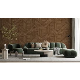 Feature Walls - Geometrikus dió tapéta  2,12x2,8m  