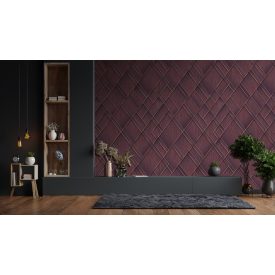 Feature Walls - Titanium bordó tapéta 2,12x2,8m  