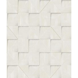 Reflect - Fehér geometriai mintás tapéta RE25170