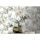 Reflect - Zöld-barna levél mintás tapéta RE25193