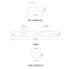 OLMO Arany tölgy jobbos végzáró