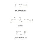 VERSAL Fehér falpanel