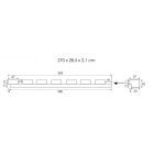 Veneer Walnut akusztikus falpanel