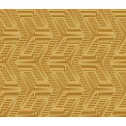 Lamborghini 3 - Sárga geometriai mintás olasz tapéta Z12800