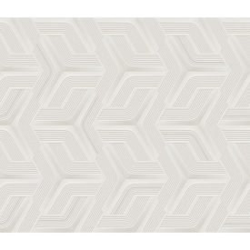   Lamborghini 3 - Fehér geometriai mintás olasz tapéta Z12803