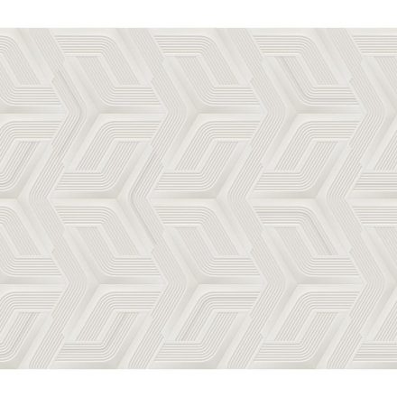 Lamborghini 3 - Fehér geometriai mintás olasz tapéta Z12803