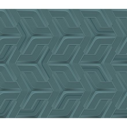 Lamborghini 3 - Kék geometriai mintás olasz tapéta Z12809
