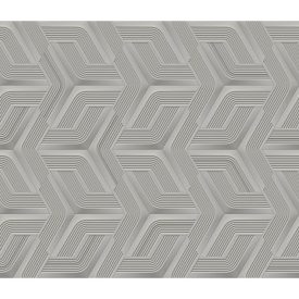  Lamborghini 3 - Szürke geometriai mintás olasz tapéta Z12811