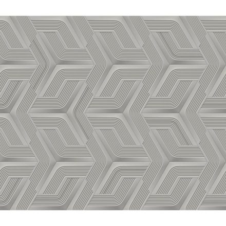Lamborghini 3 - Szürke geometriai mintás olasz tapéta Z12811