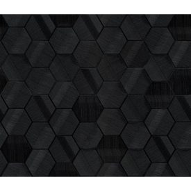 Lamborghini 3 - Fekete hexagon mintás olasz tapéta Z12825