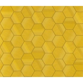 Lamborghini 3 - Sárga hexagon mintás olasz tapéta Z12826