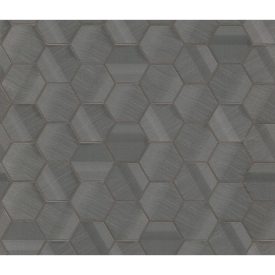 Lamborghini 3 - Szürke hexagon mintás olasz tapéta Z12827
