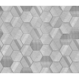 Lamborghini 3 - Szürke hexagon mintás olasz tapéta Z12830