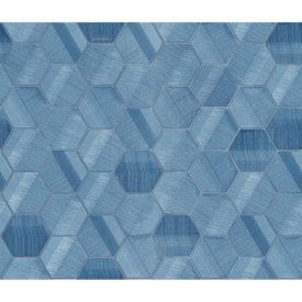 Lamborghini 3 - Kék hexagon mintás olasz tapéta Z12831