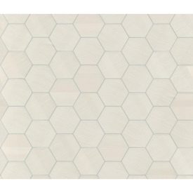 Lamborghini 3 - Fehér hexagon mintás olasz tapéta Z12832