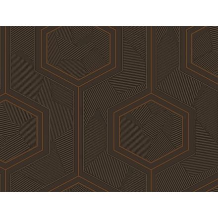 Lamborghini 3 - Barna geometriai mintás olasz tapéta Z12847