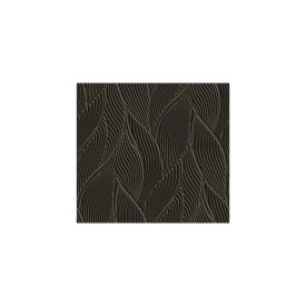 Trussardi 7 - Levél mintás fekete tapéta Z18909