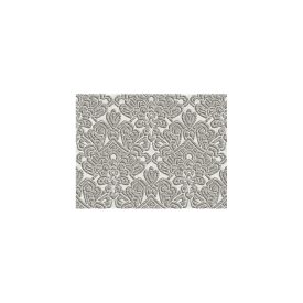 Trussardi 7 - Szürke barokk virágmintás tapéta Z18925