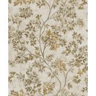 Tradizione - Bézs aranyozott levél mintás tapéta Z21706