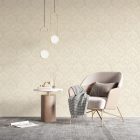 Tradizione - Bézs és szürke geometriai mintás tapéta Z21710