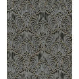   Tradizione - Fekete és arany geometriai mintás tapéta Z21712