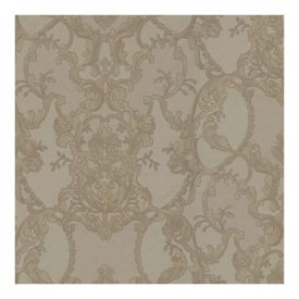 Arany bézs klasszikus virág mintás tapéta