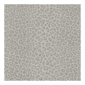 Fehér világos szürke Leopárd mintás tapéta