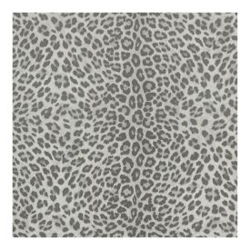 Fehér sötétszürke Leopárd mintás tapéta